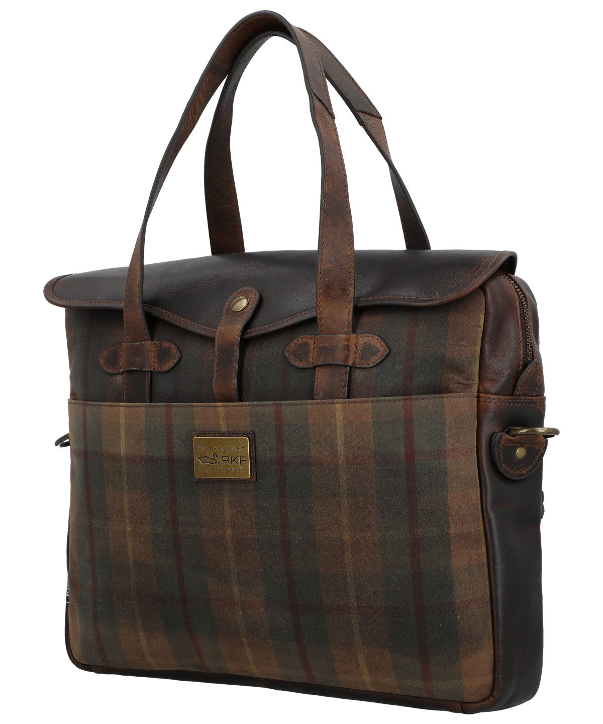 Maletín Unisex Canvas Engrasado Inglés Y Cuero Uk Cambridge Bag Marrón Rockford Marrón