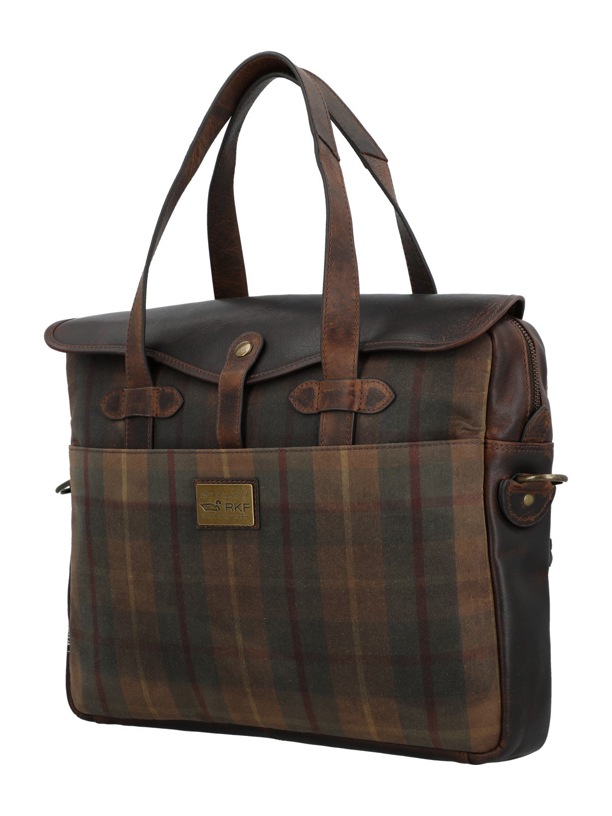 Maletín Unisex Canvas Engrasado Inglés Y Cuero Uk Cambridge Bag Marrón Rockford Marrón