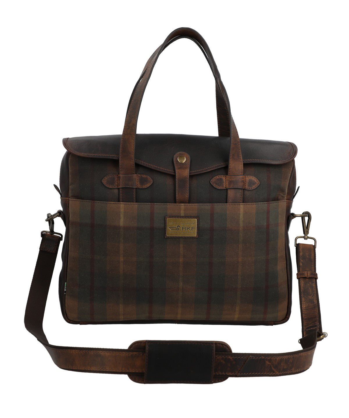 Maletín Unisex Canvas Engrasado Inglés Y Cuero Uk Cambridge Bag Marrón Rockford Marrón