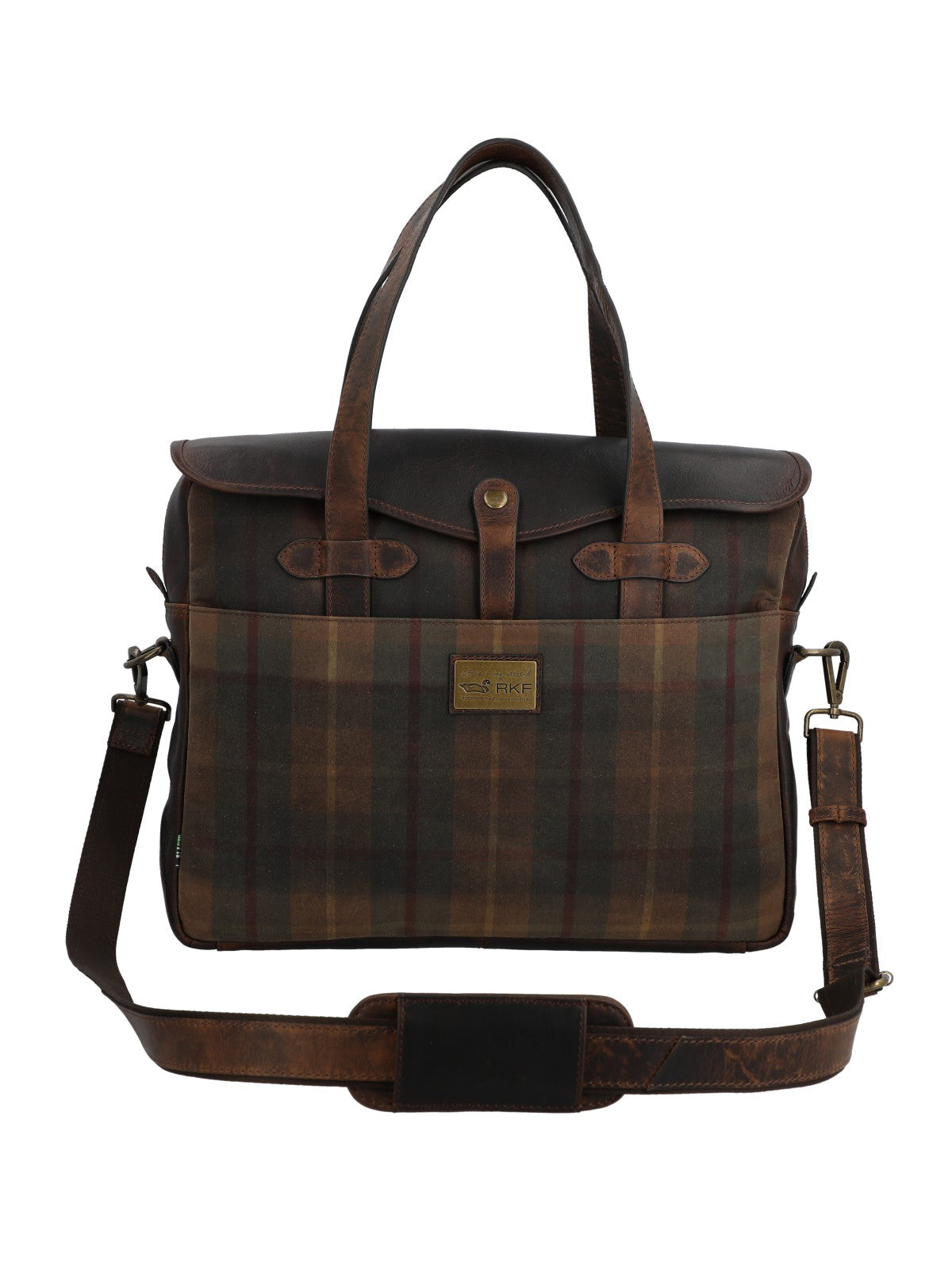 Maletín Unisex Canvas Engrasado Inglés Y Cuero Uk Cambridge Bag Marrón Rockford Marrón