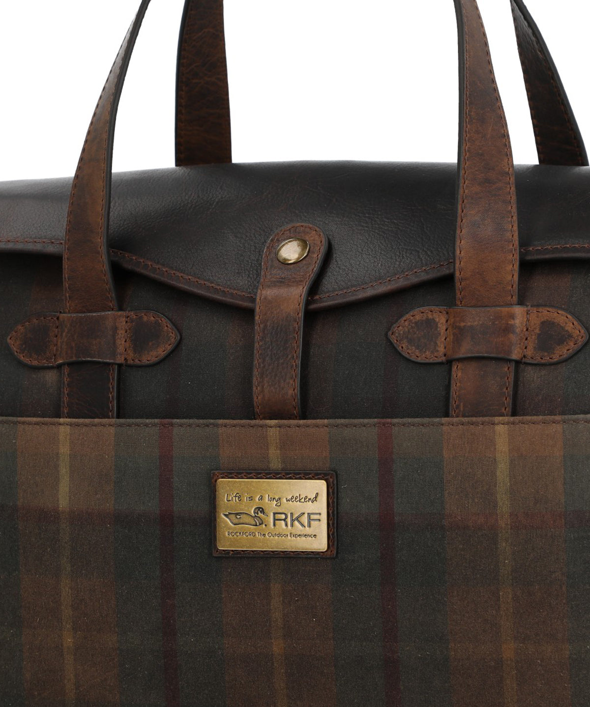 Maletín Unisex Canvas Engrasado Inglés Y Cuero Uk Cambridge Bag Marrón Rockford Marrón