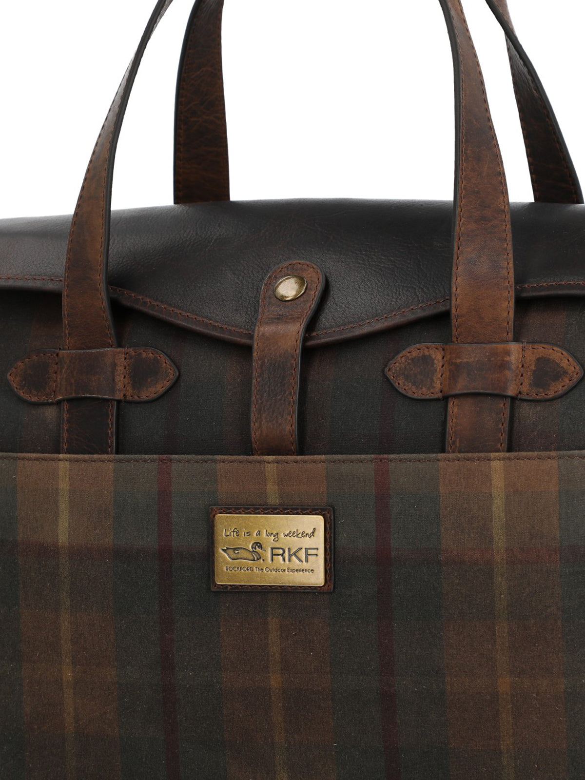 Maletín Unisex Canvas Engrasado Inglés Y Cuero Uk Cambridge Bag Marrón Rockford Marrón