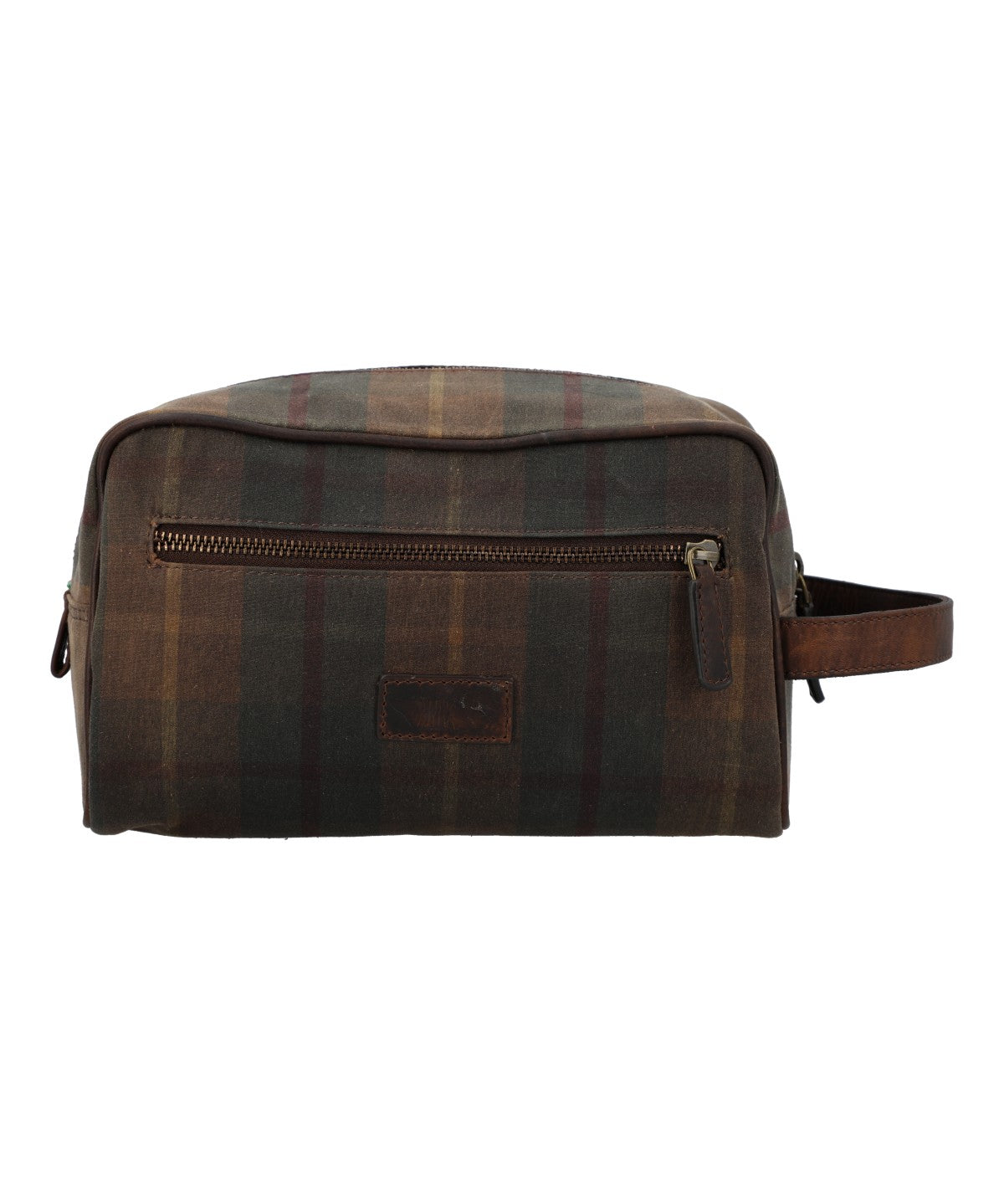 Neceser Unisex Canvas Engrasado Inglés Y Cuero Uk Windsor Toiletry Marrón Rockford Marrón