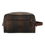 Neceser Unisex Canvas Engrasado Inglés Y Cuero Uk Windsor Toiletry Marrón Rockford Marrón