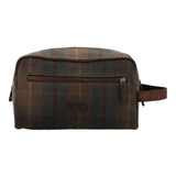 Neceser Unisex Canvas Engrasado Inglés Y Cuero Uk Windsor Toiletry Marrón Rockford Marrón
