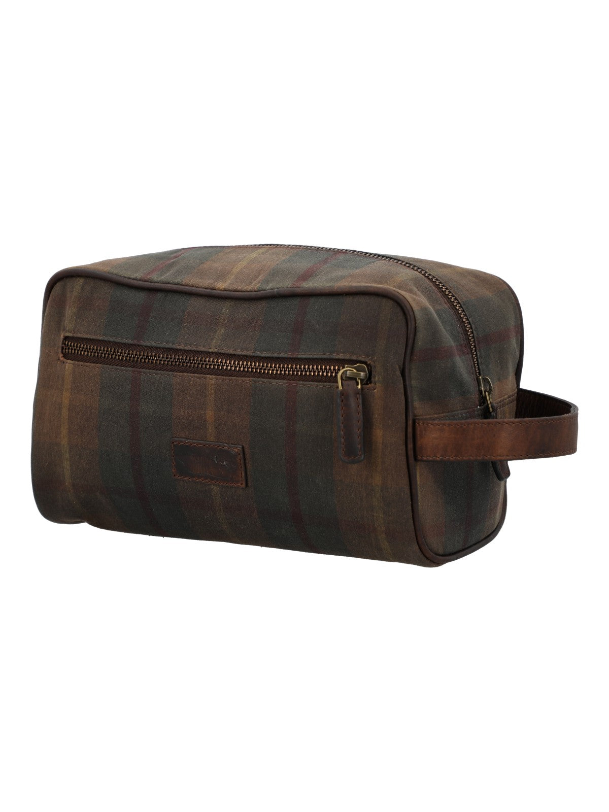 Neceser Unisex Canvas Engrasado Inglés Y Cuero Uk Windsor Toiletry Marrón Rockford Marrón