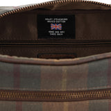 Neceser Unisex Canvas Engrasado Inglés Y Cuero Uk Windsor Toiletry Marrón Rockford Marrón