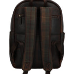 Mochila Unisex Canvas Engrasado Inglés Y Cuero Uk Cardiff Back Marrón Rockford Marrón