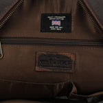 Mochila Unisex Canvas Engrasado Inglés Y Cuero Uk Cardiff Back Marrón Rockford Marrón
